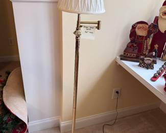 Brass Floor Lamp-$50