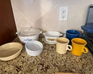 Corning Ware and Fiestaware- $25 
