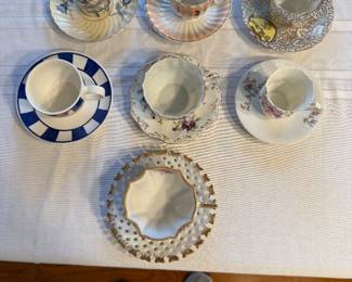 $30- 7 cups and saucers 