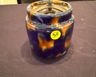 Tobacco humidor jar- made in England -$50