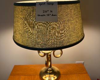 Brass Horn Lamp- $40