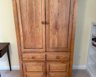 Broyhill All Wood Two Door Cabinet- $200
