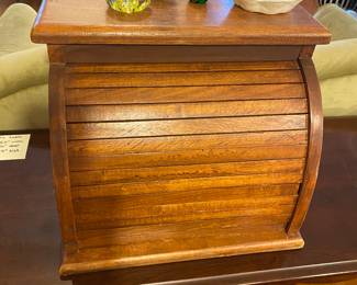 Vintage Bread Box- $40
Items on top not include 
