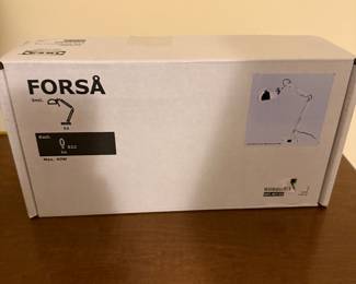 Ikea FORSA FORSÅ Table Work Lamp w/Adjustable Arm, Nickel Plated - NEW- $40
