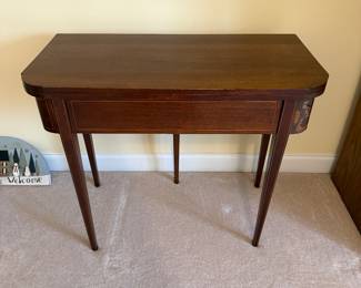 Antique Georgian Mahogany Flip Table - $100 (sold as is ) 
