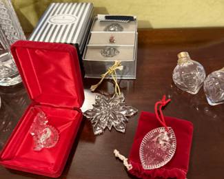 Waterford Bundle -$125 for everything 
Ornaments 
2 vase 
Bunny in egg 
Razor 
Brush 

