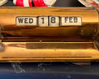 Vintage Perpetual desktop calendar