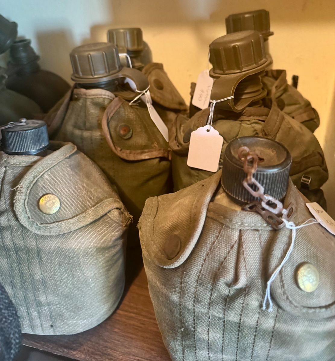 WW1, WW2, Korea, Vietnam, Desert Storm Canteens
