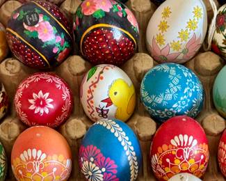 Hand painted eggs