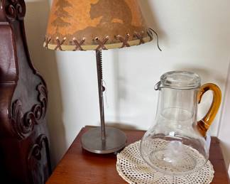 Mountain lamp
Water pitcher/glass