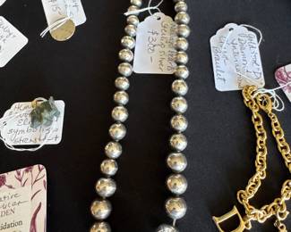 Navajo pearls (silver) sold