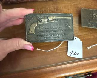 Colt 44 cal brass belt buckle