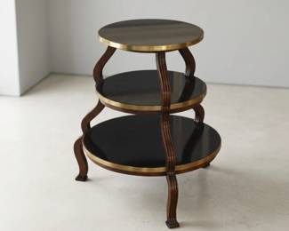 Three Graduated Circular Tier Etager Stand