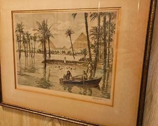 Numbered print of the pyramids