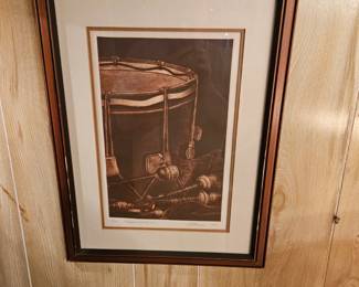 H. Haasen numbered print "Pipes and Drum"