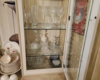 Pretty crystal glassware