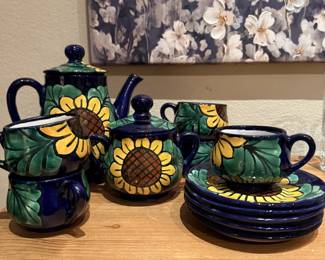 Sunflower tea/coffee set