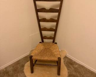 Vintage Fireside ladderback chair