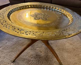 MCM brass table