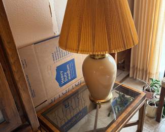 End Table and lamp