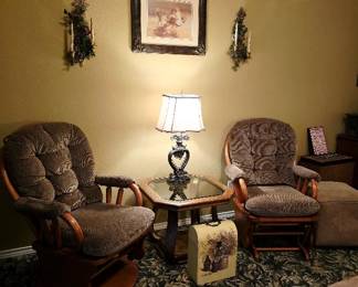 Glider Rockers and Decor