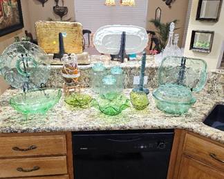 Green and Amber Glass