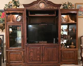 Large TV Console with Shelving