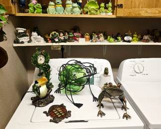 VERY LARGE frog collection!  Inside and out, so many cute and unique pieces!