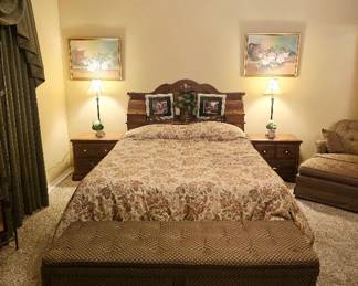 Broyhill queen Bed frame, nightstands and more