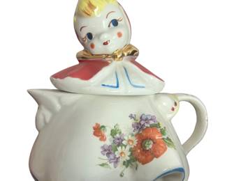 1940's Hull Teapot Little Red