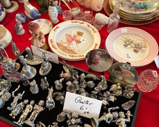 Pewter figurines collection