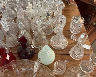 antique vinegar cruet collection