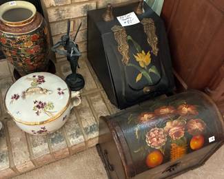 antique coal scuttle