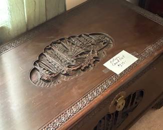 Antique Chinese carved chest