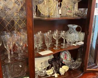 Crystal at $3 a stem  antique cut glass