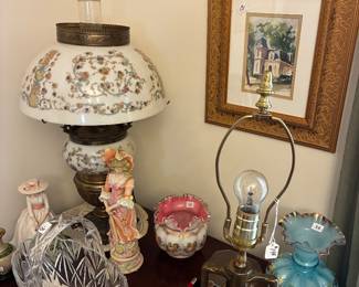 Antique glass items