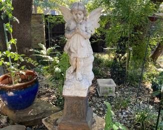 19 century carved Marble Angel