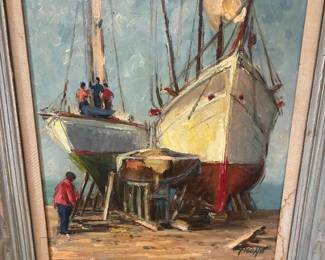 Fortunate Figone born in 1901 Italy original oil on canvas