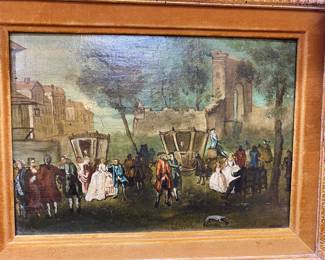 Jean Broc 1771 two 1850 oil on board