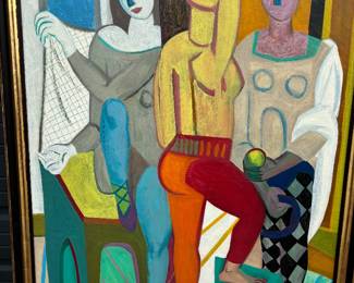 Ralph Della Volpe 1923 to 2017 oil on canvas