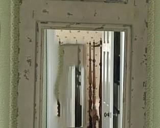 Continental Painted Mirror Featuring a Pastoral Scene