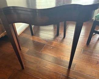 Federal Games Table with Stringing and Inlay , Late 18th Century 29 x 34 x 28 in