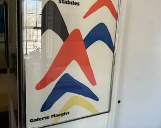 “Stabiles” Original Lithograph Poster after Alexander Calder (1898-1976), Published by Galerie Maeght in 1971 30.25 x 20.63 in