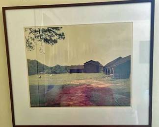 William Christenberry (1936-2016) Horses and Black Buildings, Newbern, Alabama