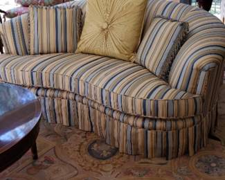 Matching Silk Scalamandra Fabric Couches