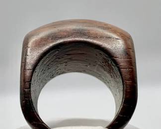 Wood Carved Ring — Size 7
