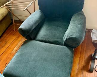 Crate & Barrel Easy Chair & Ottoman