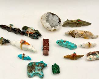 Stone Zuni Fetish Lot
