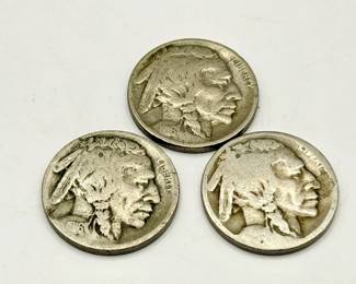 (3) Buffalo Head Nickels