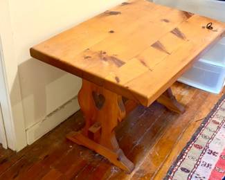 Vintage Pine Trestle Table